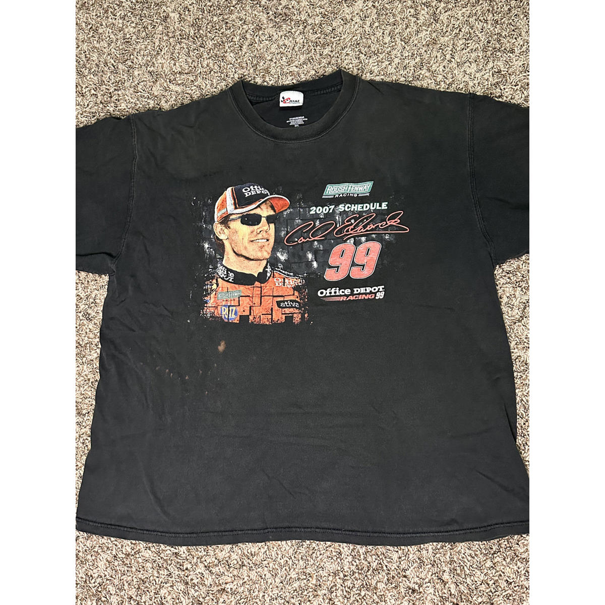 Carl Edwards 2007 Nextel Cup Schedule Shirt Size 2xl